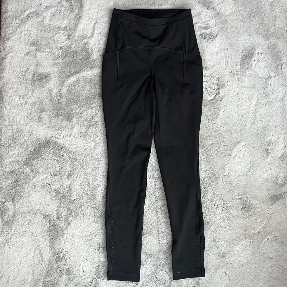 Lululemon Black Leggings (note: professionally hemmed shorter!)